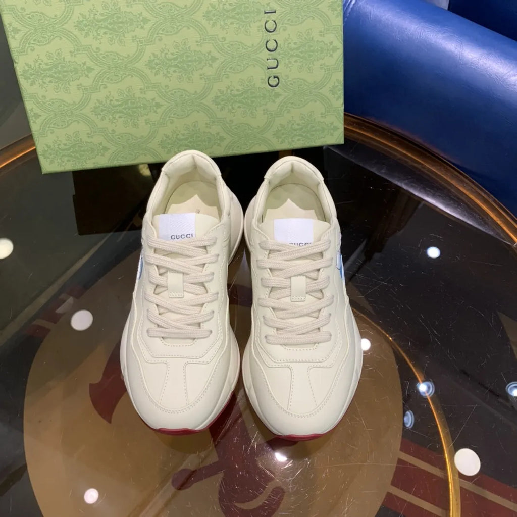 Doraemon Cream Off White Red Sneakers