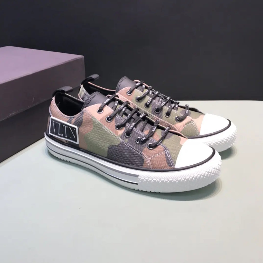 Valentino VLTN Brown Green Camo Sneakers