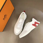 Hermes White Red Sneakers