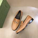 Gucci Horsebit Beige Tan Loafers