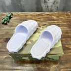 Valentino Garavani Quilted White Slides