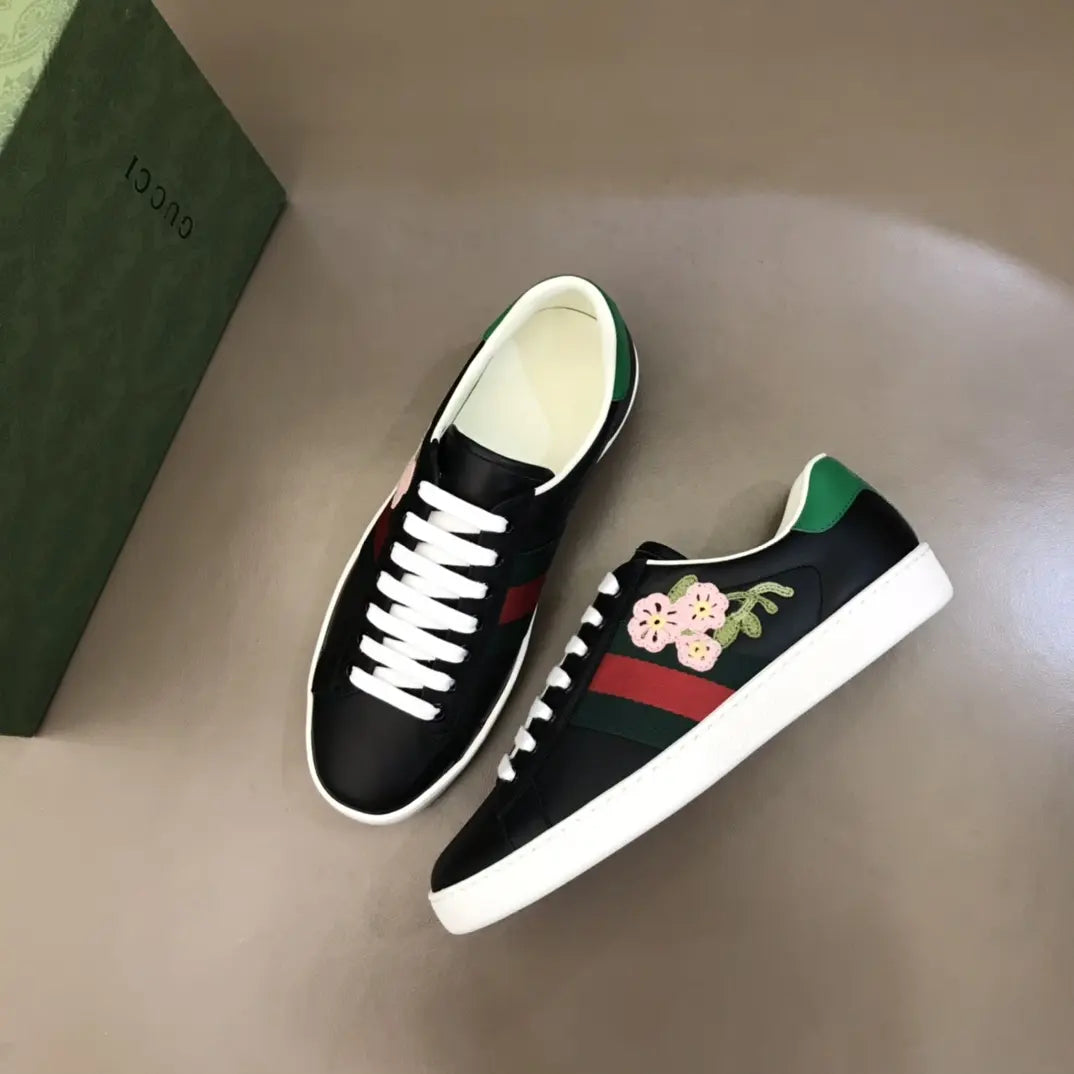 Gucci Ace Black Red Green Sneakers