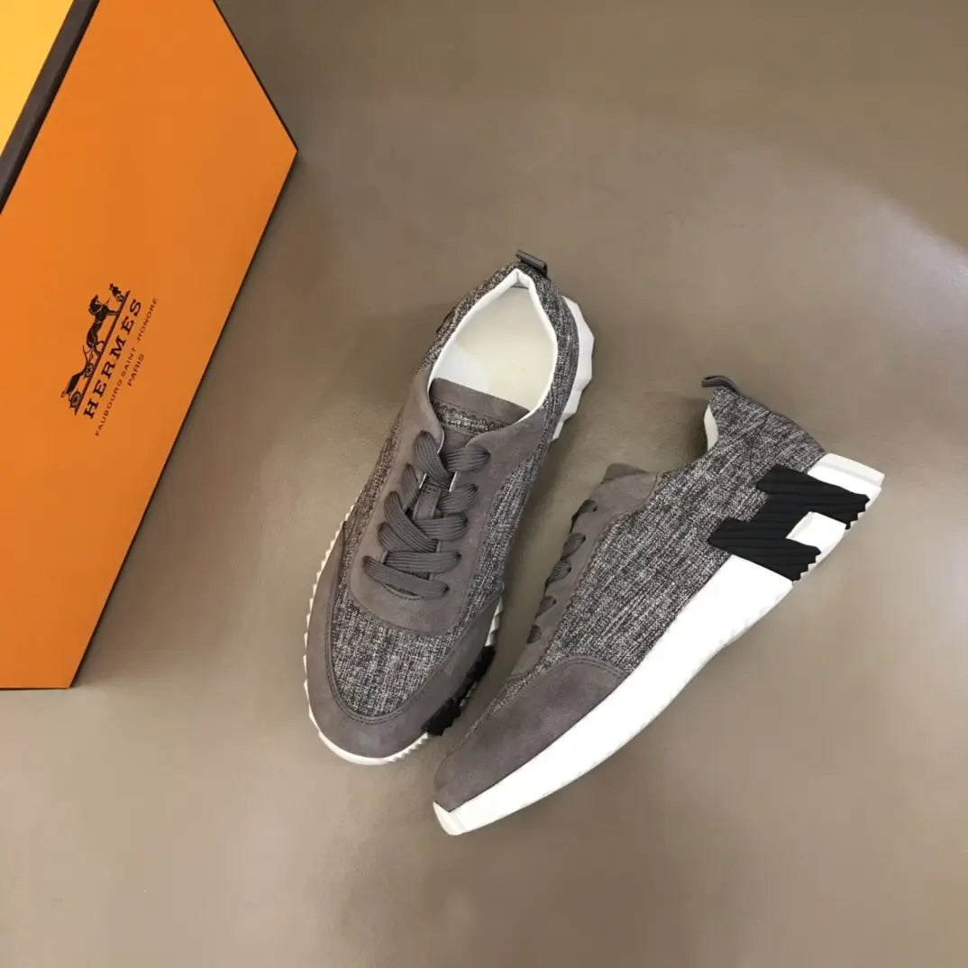 Hermès Gray White Sneakers