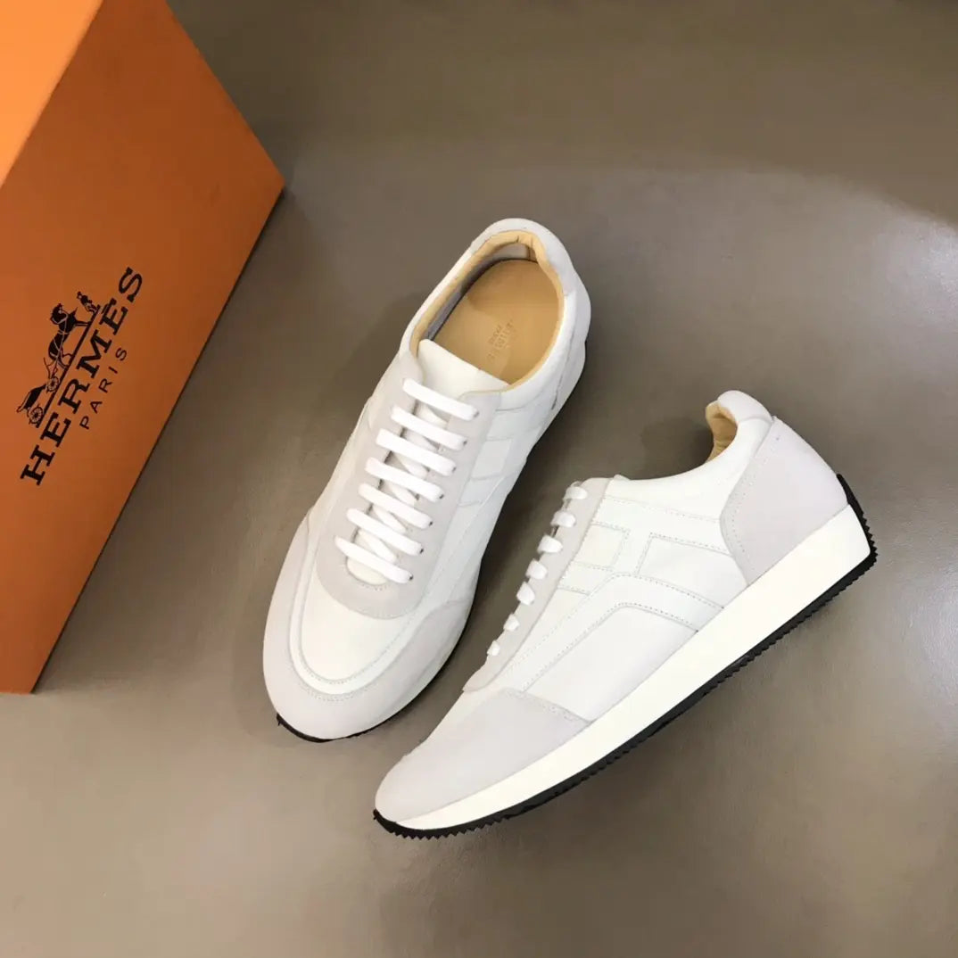 Hermès Bouncing Low Top White Sneakers
