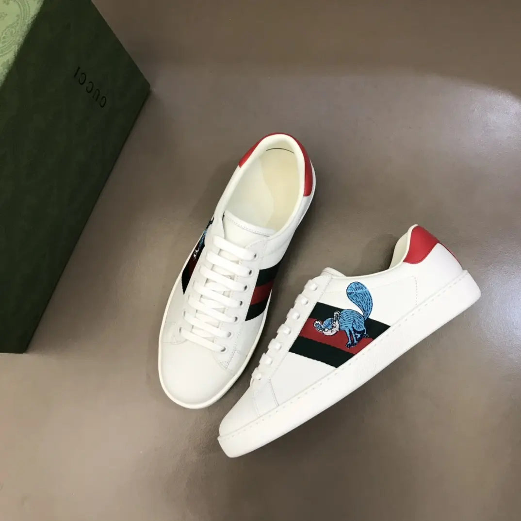 Gucci Dragon White Black Red Sneakers