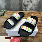 Valentino VLTN Black White Multicolor Sandals