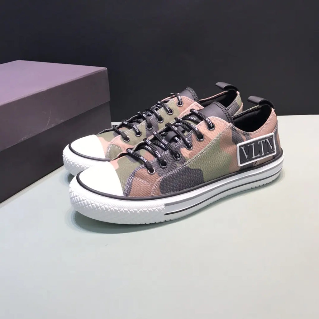 Valentino VLTN Brown Green Camo Sneakers