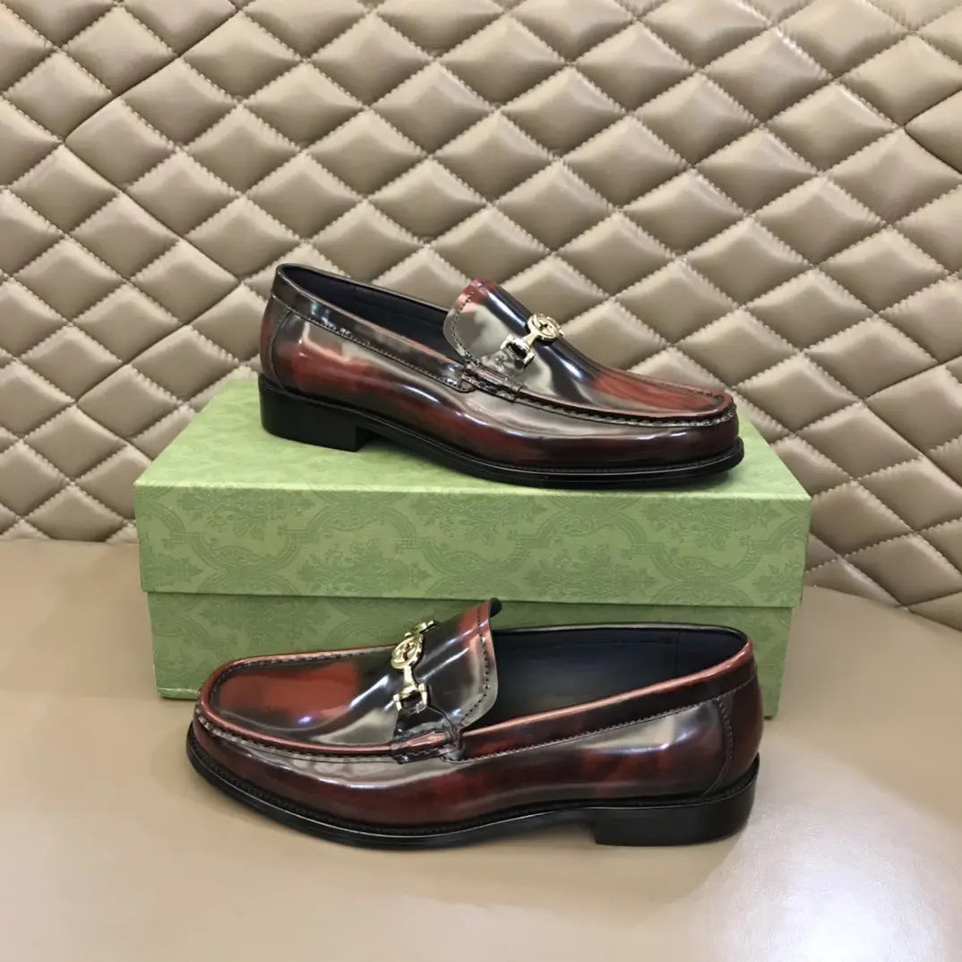Gucci Horsebit Brown Leather Loafers