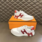 Hermès Paris White Red Sneakers