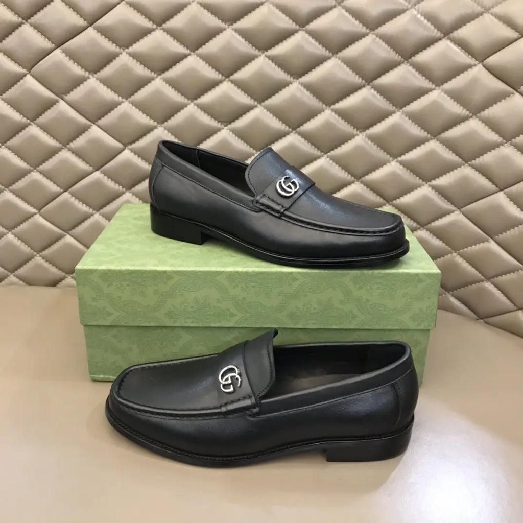 Gucci GG Interlocking Black Loafers