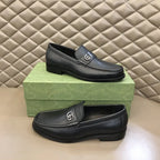 Gucci GG Interlocking Black Loafers