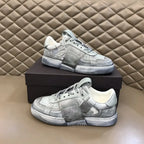 Valentino Garavani Light Grey Metallic Sneakers