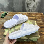 Valentino Garavani Quilted White Slides