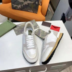 Valentino Garavani White Beige Brown Sneakers