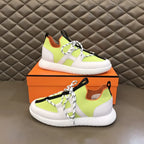 Hermes Neon Green White Black Sneakers