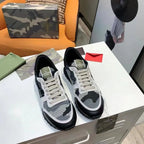 Valentino Rockrunner Black Grey Camo Sneakers