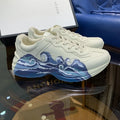 Alexander McQueen Wave Beige Blue Sneakers
