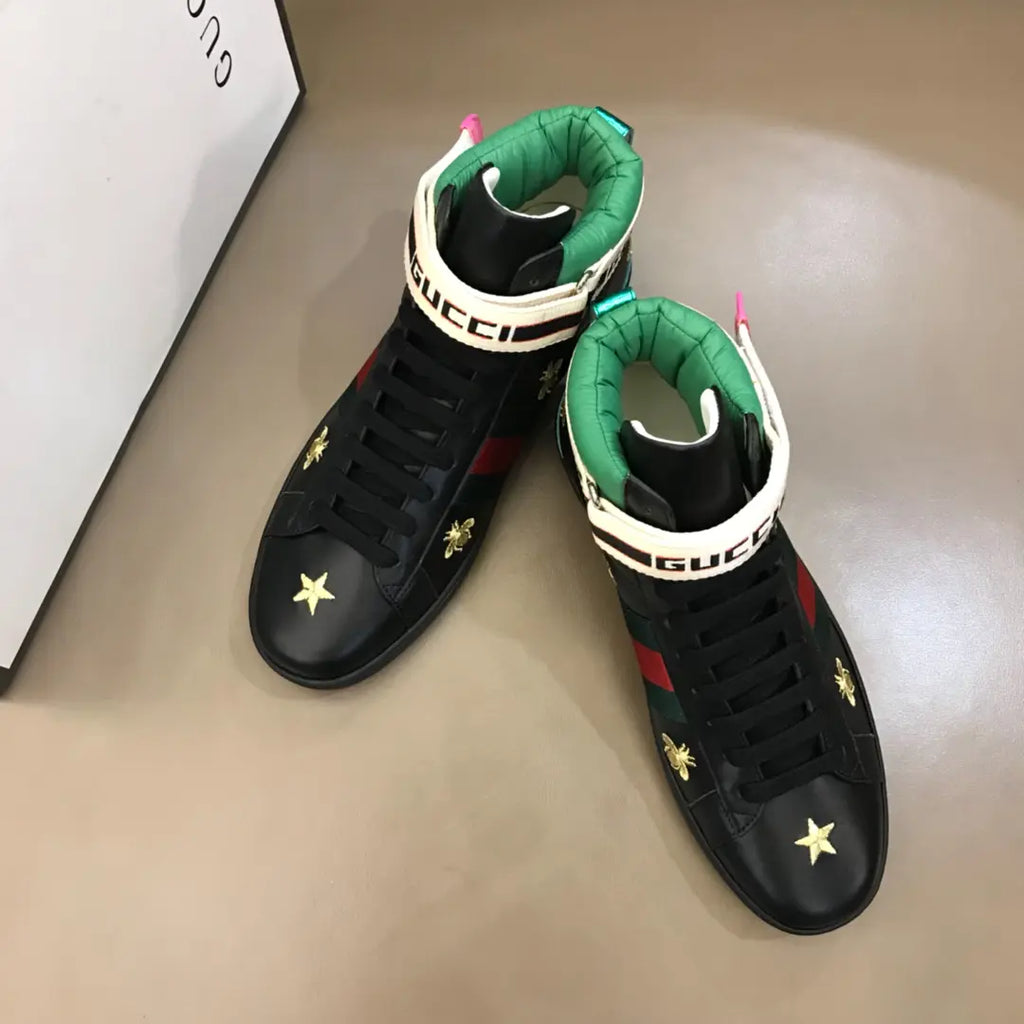 Gucci Ace Black Red Green Sneakers