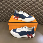 Hermes Blue White Sneakers