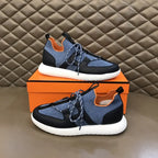 Hermès Bouncing Grey Black Orange Sneakers