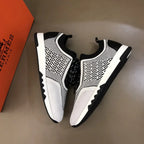 Hermes White Black Sneakers