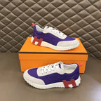 Hermes Bouncing Purple White Sneakers