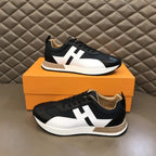 Hermes H Black White Sneakers