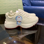 Doraemon Cream Off White Red Sneakers