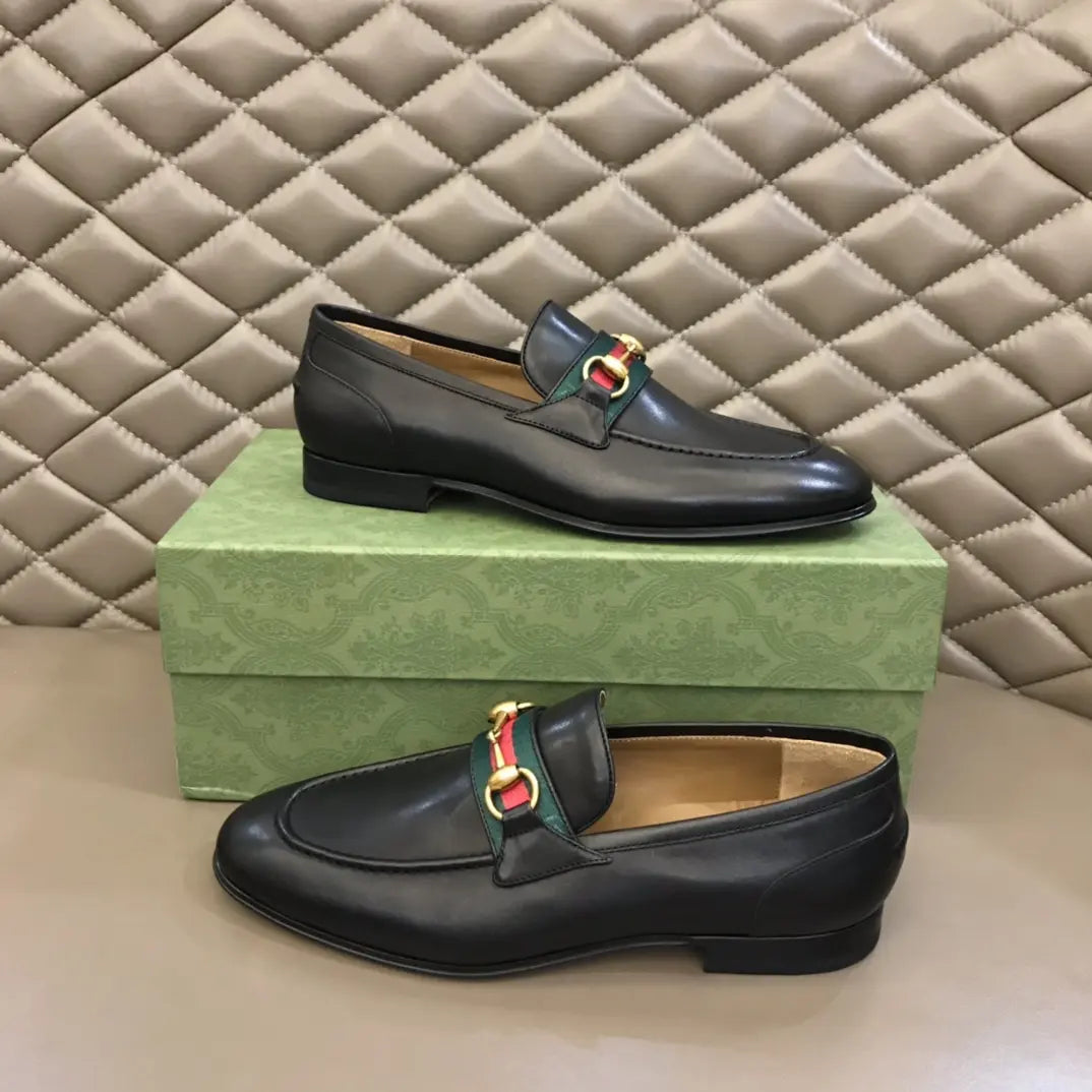 Gucci Horsebit Black Red Green Loafers