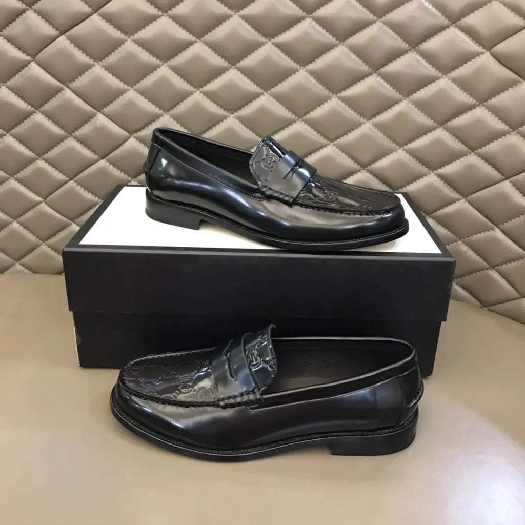 Gucci GG Black Patent Loafers