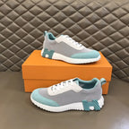 Hermes Bouncing White Light Blue Sneakers