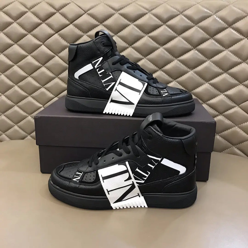 Valentino VLTN High Black White Sneakers