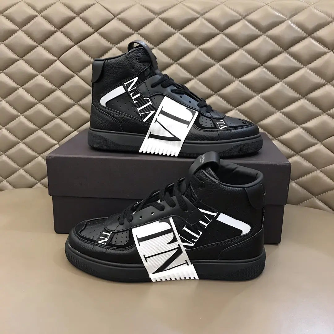Valentino VLTN High Black White Sneakers