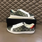 Gucci Ace Grey Black White Red Sneakers