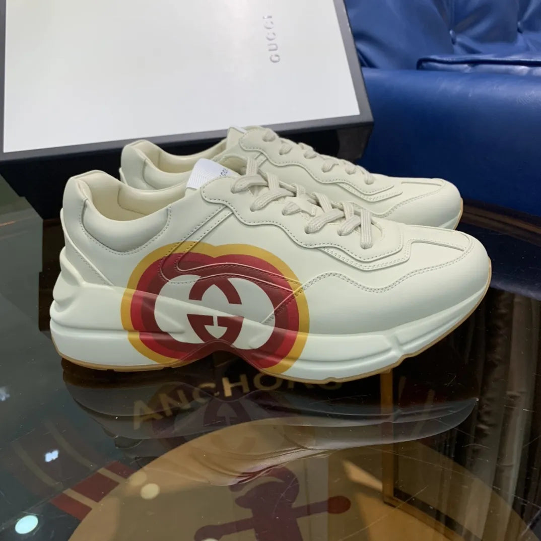 Star White Chunky Platform Sneakers