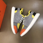 Hermes Grey Yellow Orange Black Sneakers