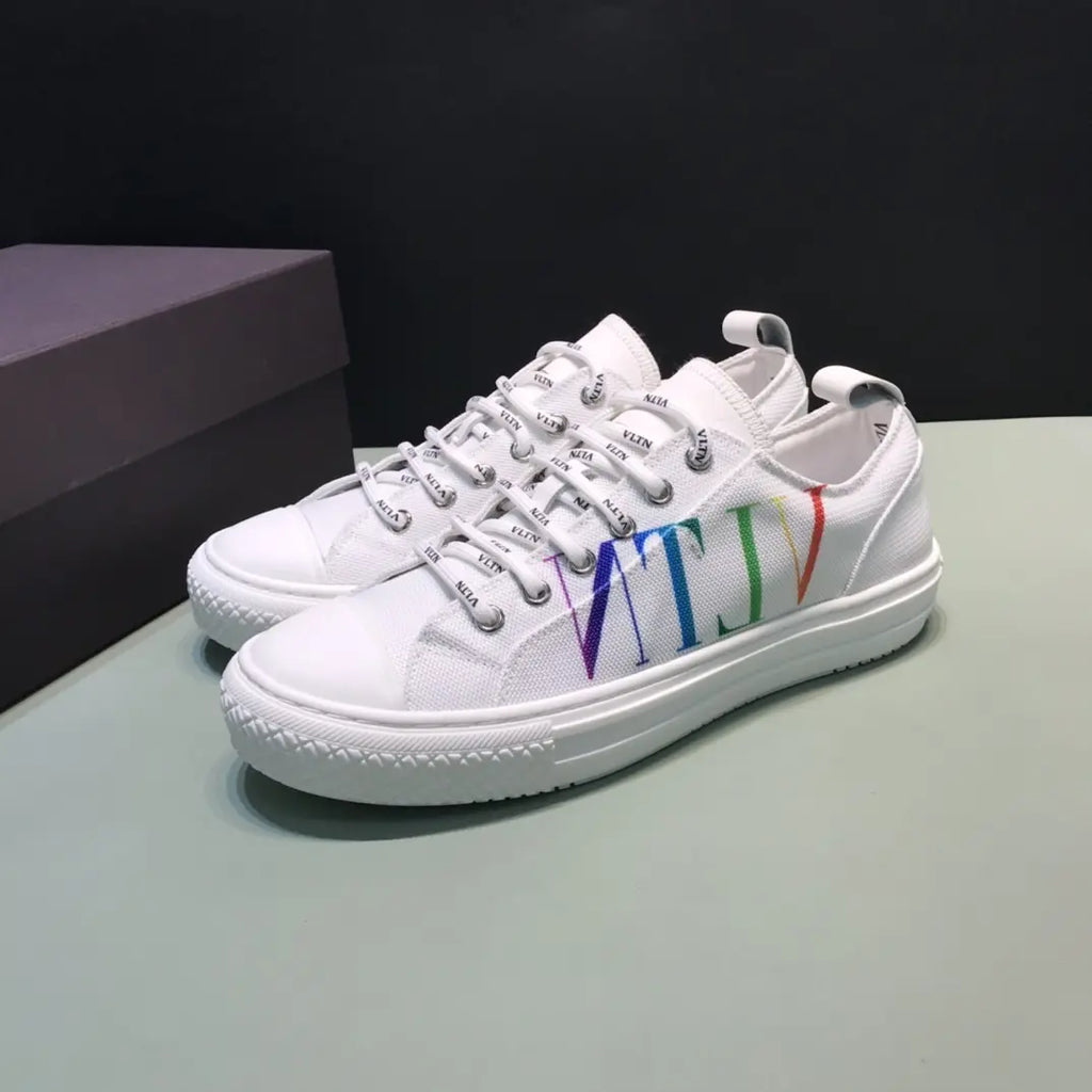 Valentino VLTN Low Top White Rainbow Sneakers