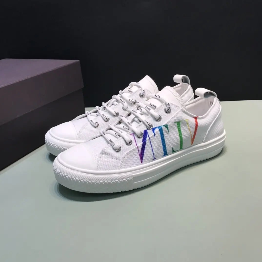 Valentino VLTN Low Top White Rainbow Sneakers