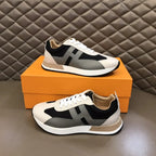 Hermes H White Black Grey Sneakers