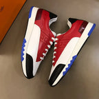 Hermes Red White Black Blue Sneakers