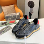 Valentino Rockrunner Navy Black Grey Sneakers