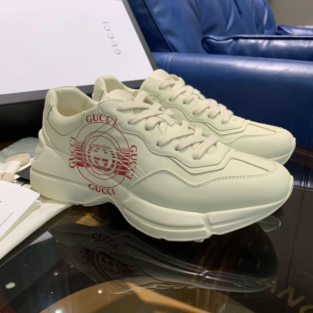 Gucci GG Logo White Red Sneakers