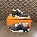 Hermes Bouncing Grey Black Orange Sneakers