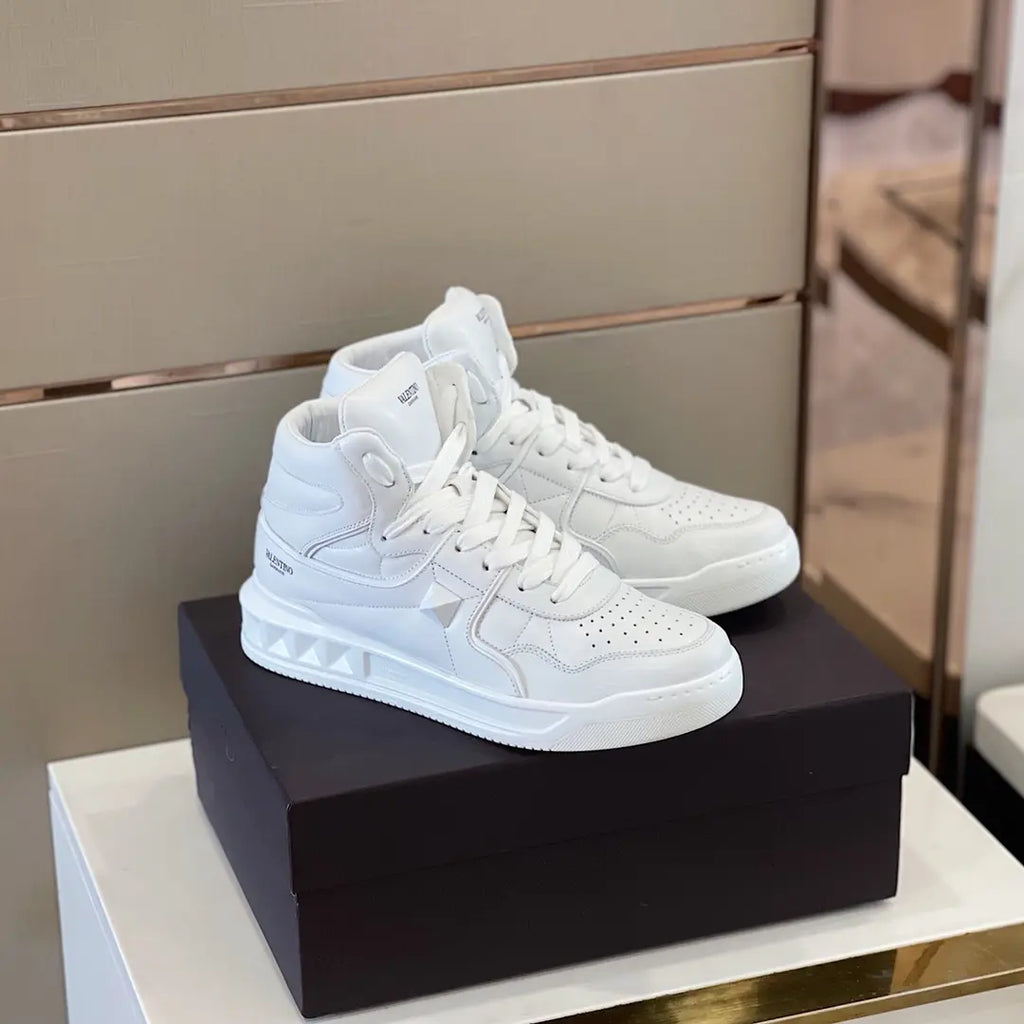 Valentino Garavani High Top White Sneakers