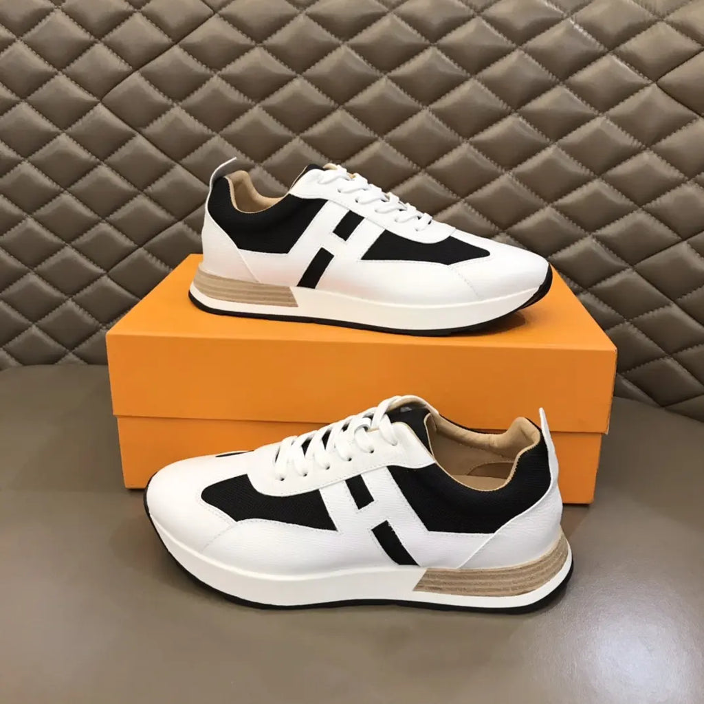 Hermes White Black Sneakers