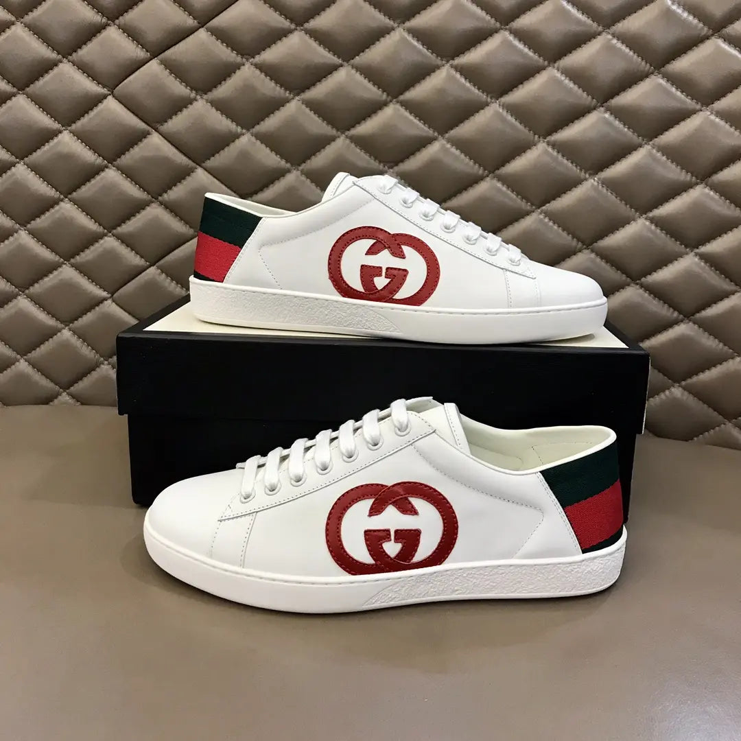 Gucci GG White Red Black Green Sneakers