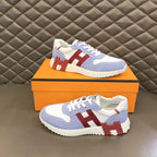 Hermes Paris Purple White Red Sneakers