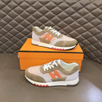 Hermès Beige Light Pink Orange Sneakers