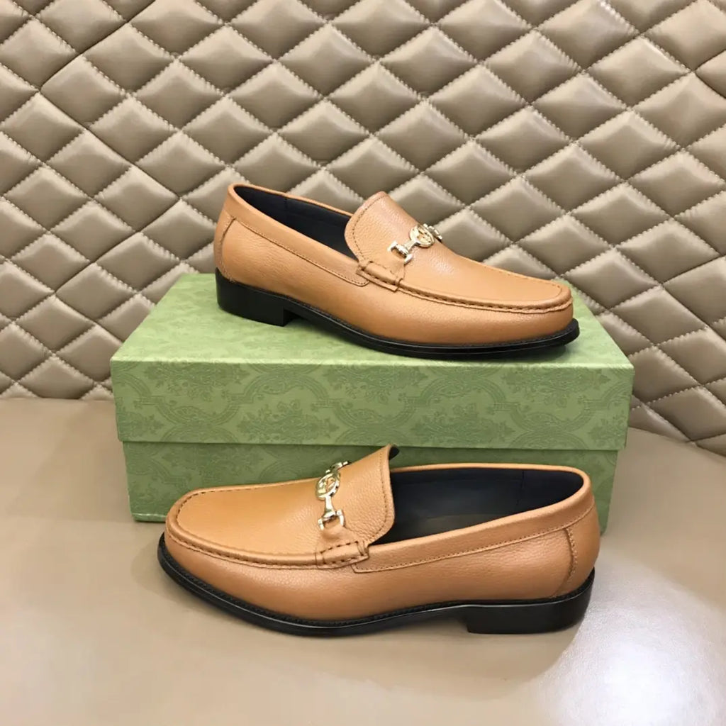Gucci Horsebit Beige Tan Loafers