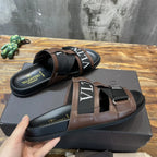 Valentino VLTN Black Brown Sandals